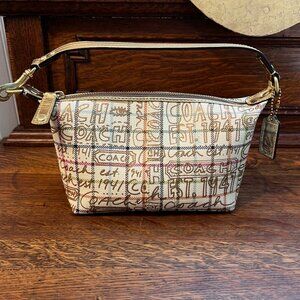 COACH BAG Tattersal Plaid Grafitti Baguette